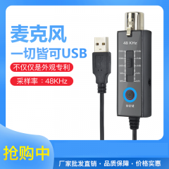 麦克风转换连接 usb录音麦克风